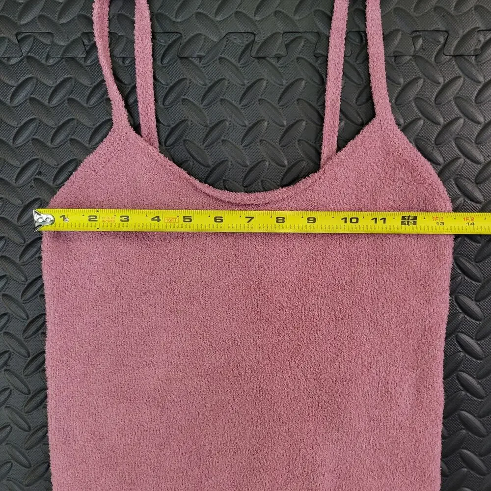 Sincerely Jules 2 Piece Knit Lounge Set Women's S Pink Pants Tank Cozy